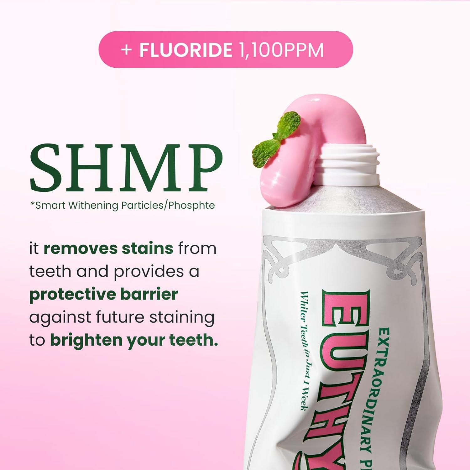 image:imageEUTHYMOL Whitening Duo Bundle 37 oz Each Stain Removal Violet ToneUp for Yellow Teeth Cavity Protection Fresh Breath