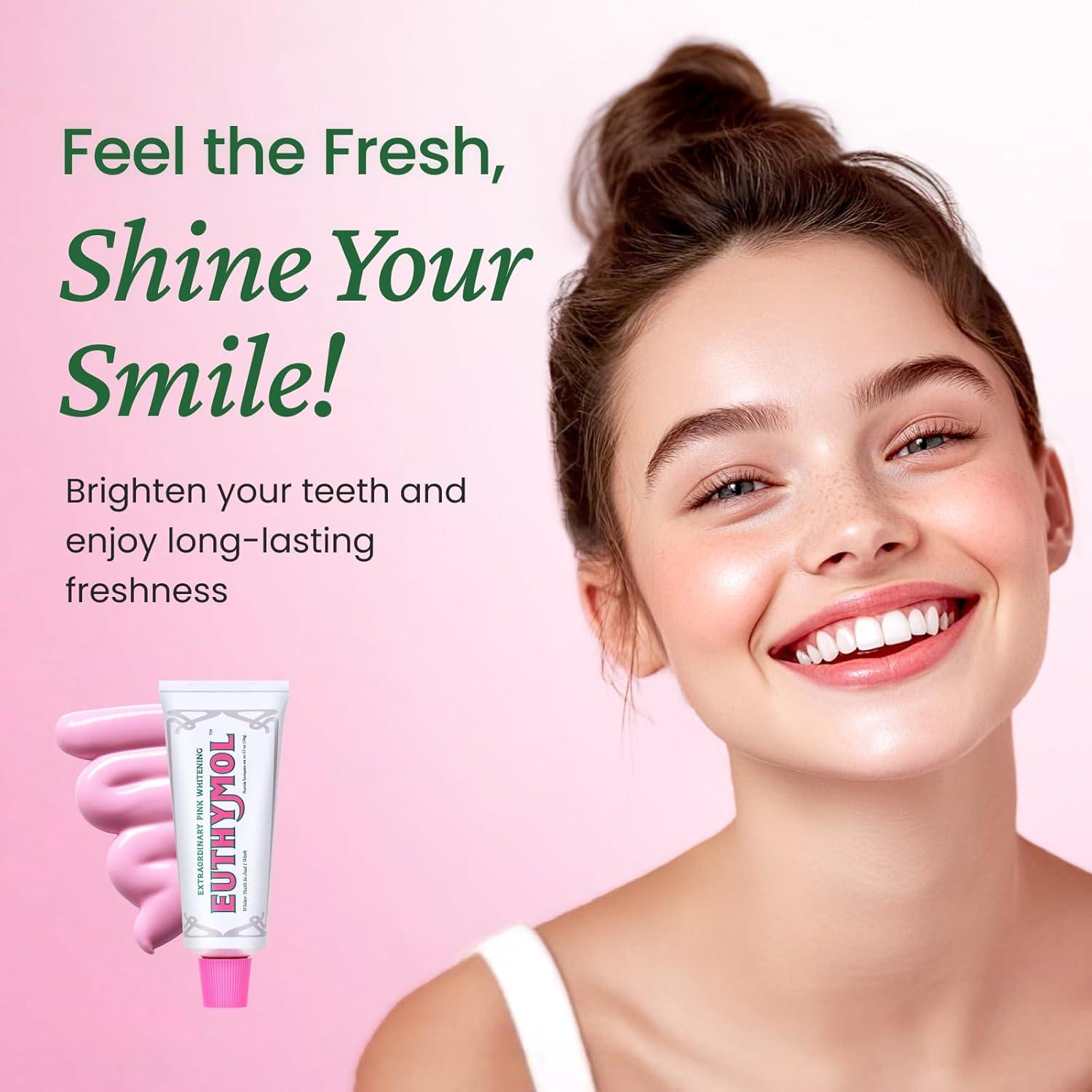 image:imageEUTHYMOL Whitening Duo Bundle 37 oz Each Stain Removal Violet ToneUp for Yellow Teeth Cavity Protection Fresh Breath