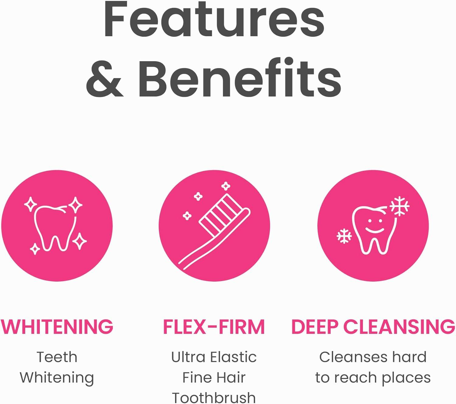 image:imageEUTHYMOL Whitening Toothpaste Pack of 5 and Whitening ToothbrushWhite Pack of 6 Stain Removal in 2 Weeks LongLasting Freshness for Sensitive Gum amp TeethPremium Soft DualTension Bristles