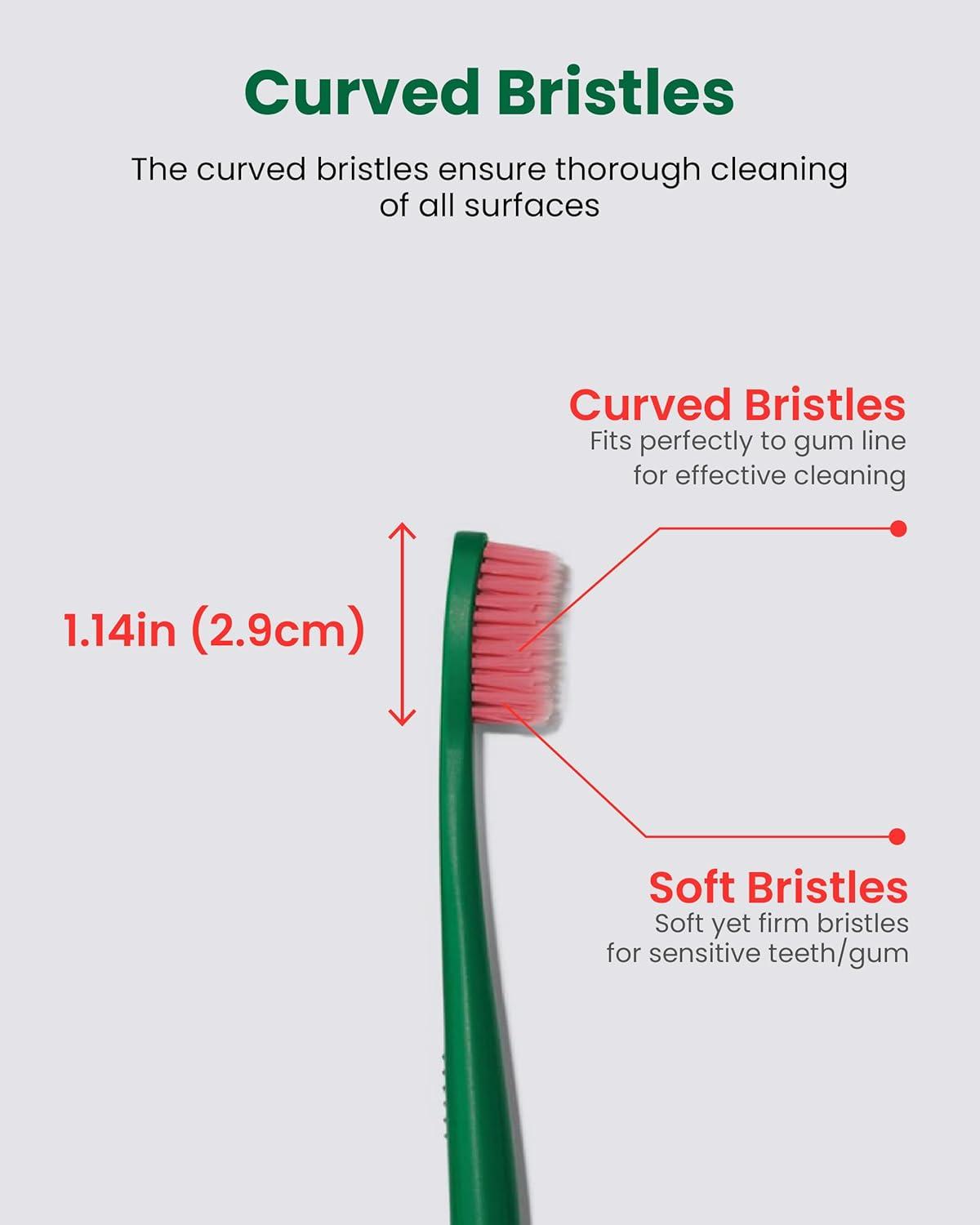 image:imageEuthymol Whitening Toothbrush White 6 Count Premium Soft DualTension Bristles Advanced Plaque Removal Stain ReductionRegular