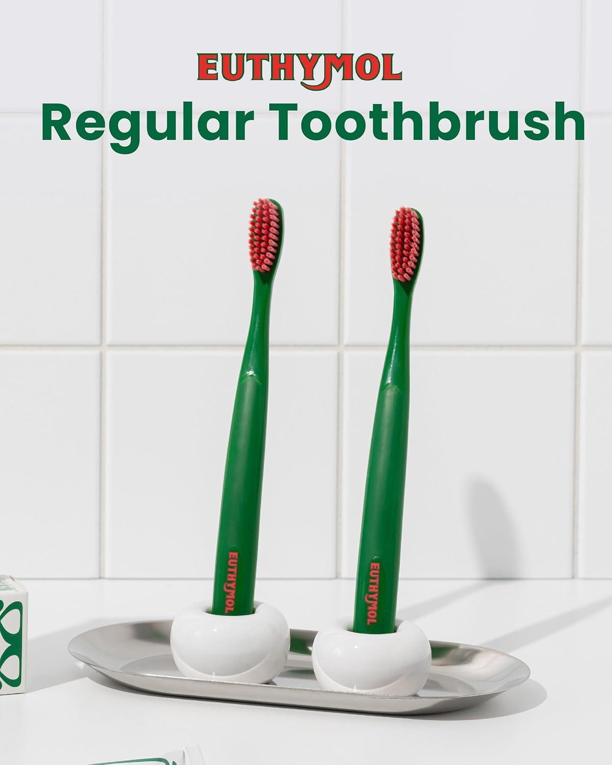 image:imageEuthymol Whitening Toothbrush White 6 Count Premium Soft DualTension Bristles Advanced Plaque Removal Stain ReductionRegular