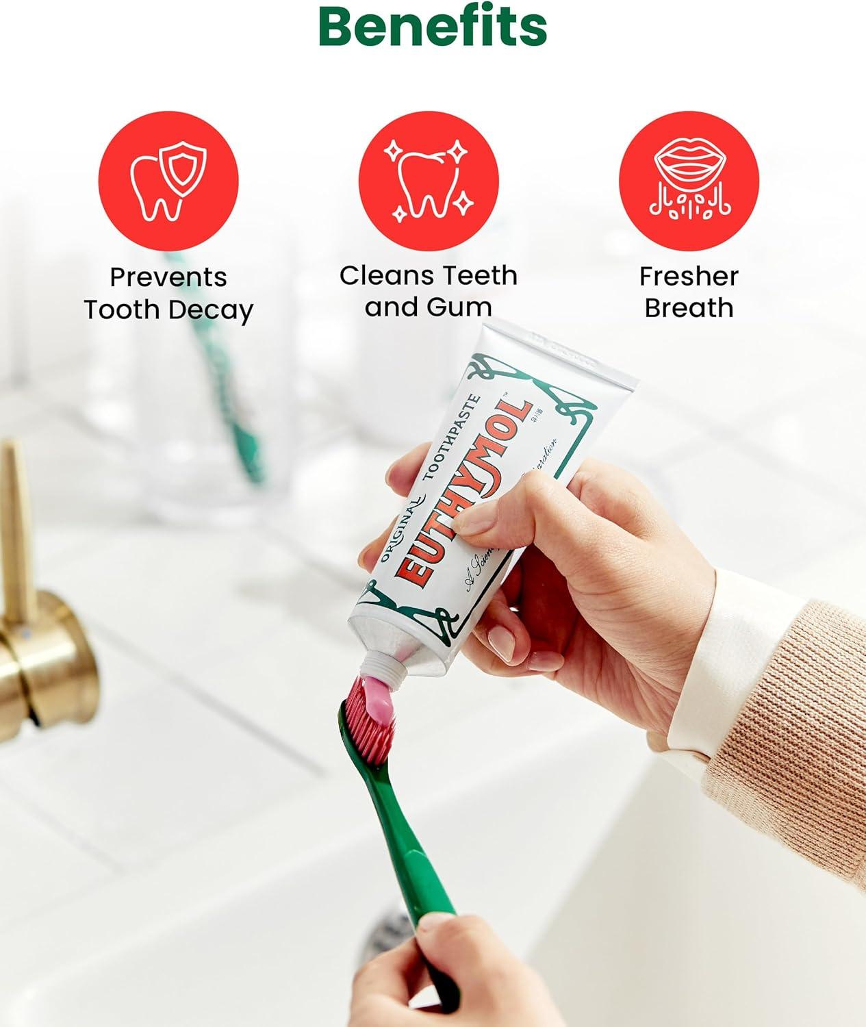 image:imageEuthymol Whitening Toothbrush White 6 Count Premium Soft DualTension Bristles Advanced Plaque Removal Stain ReductionRegular