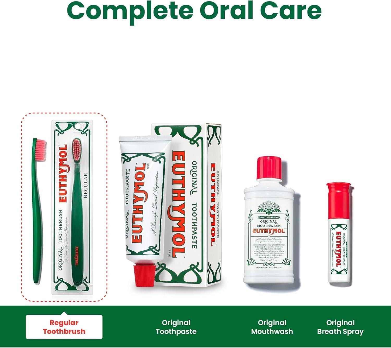 image:imageEuthymol Whitening Toothbrush White 6 Count Premium Soft DualTension Bristles Advanced Plaque Removal Stain ReductionRegular
