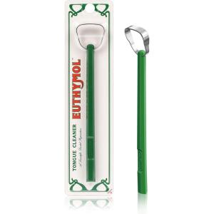 Euthymol 304 Stainless Steel Tongue Scraper – Reduces Bad Breath, Removes Tongue Plaque, Improves Oral Hygiene, Easy to Use & Clean