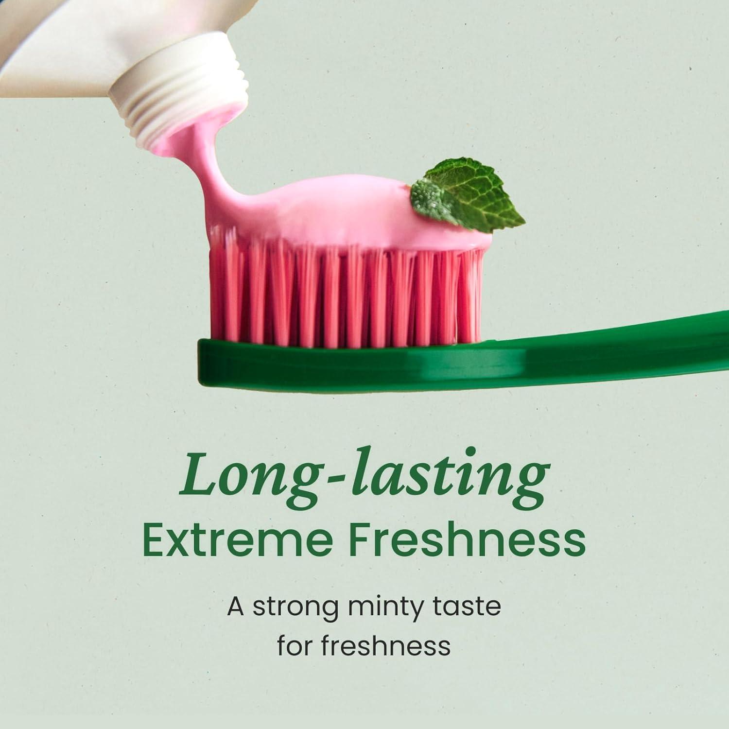 image:imageEUTHYMOL Original Pink Toothpaste 37fl oz3 Pack of 3 FluorideFree Toothpaste for Sensitive Teeth amp Gum Bad Breath Cavity Prevention 12Hour Long Lasting Freshness with Wintergreen37 Ounce Pack of 5