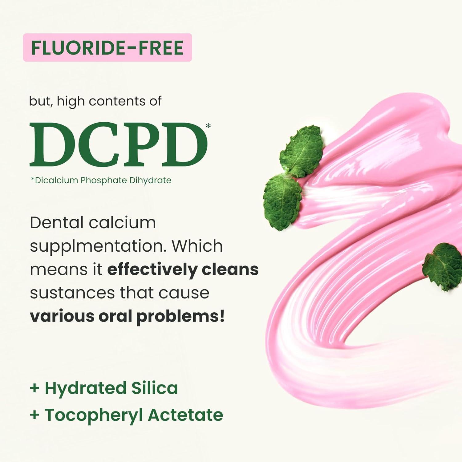 image:imageEUTHYMOL Original Pink Toothpaste 37fl oz3 Pack of 3 FluorideFree Toothpaste for Sensitive Teeth amp Gum Bad Breath Cavity Prevention 12Hour Long Lasting Freshness with Wintergreen37 Ounce Pack of 5