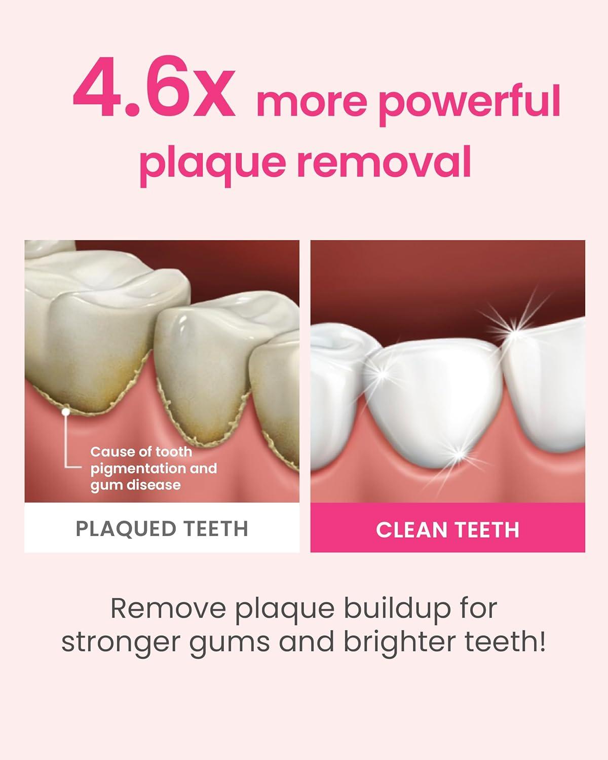 image:imageEUTHYMOL Whitening Toothpaste Pack of 3 and Whitening ToothbrushPink Pack of 6 Stain Removal in 2 Weeks LongLasting Freshness for Sensitive Gum amp TeethPremium Soft DualTension Bristles
