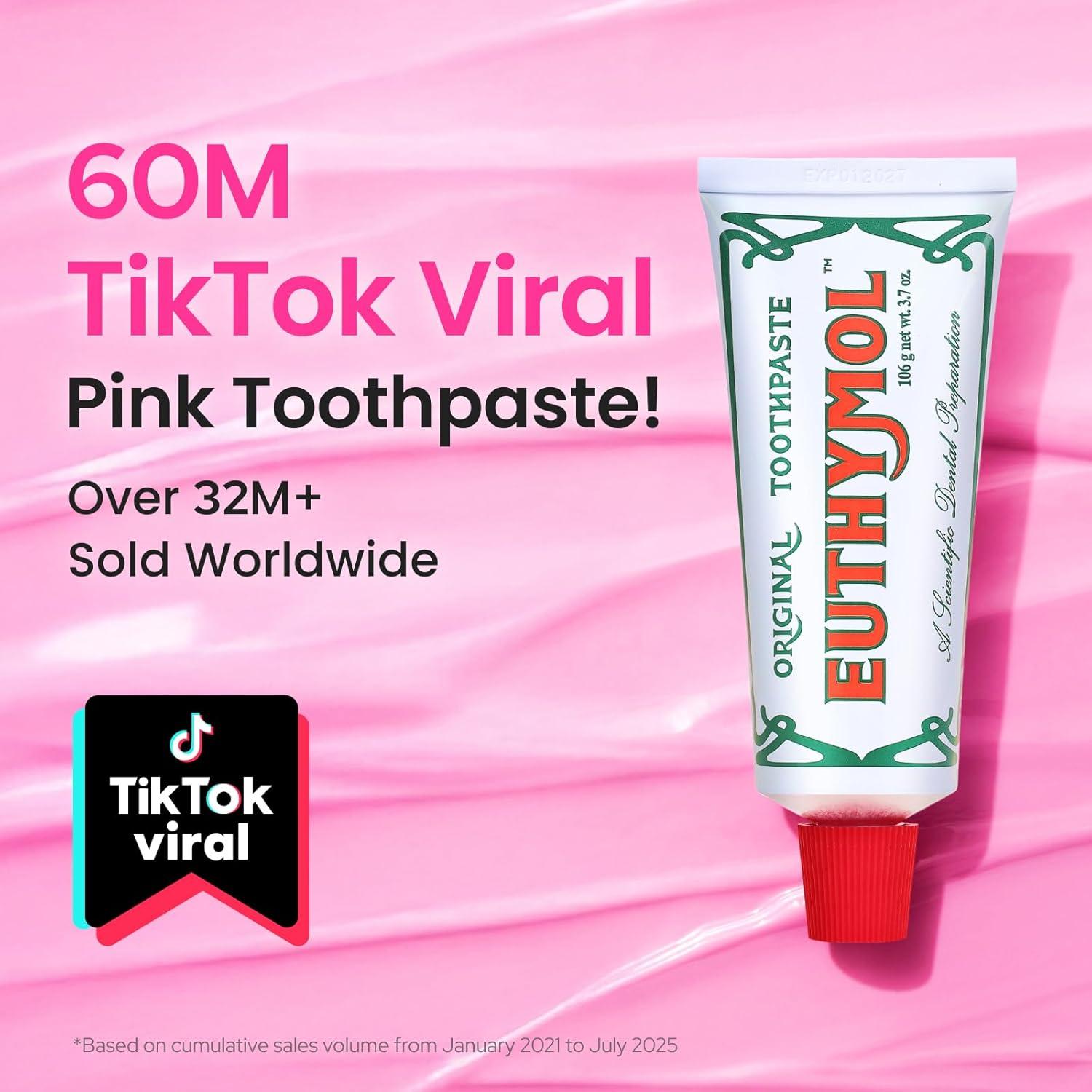 image:imageEUTHYMOL Purple Whitening Fresh Toothpaste Duo Bundle 37 oz Each Stain Removal Violet ToneUp for Yellow Teeth Cavity Protection Fresh Breath