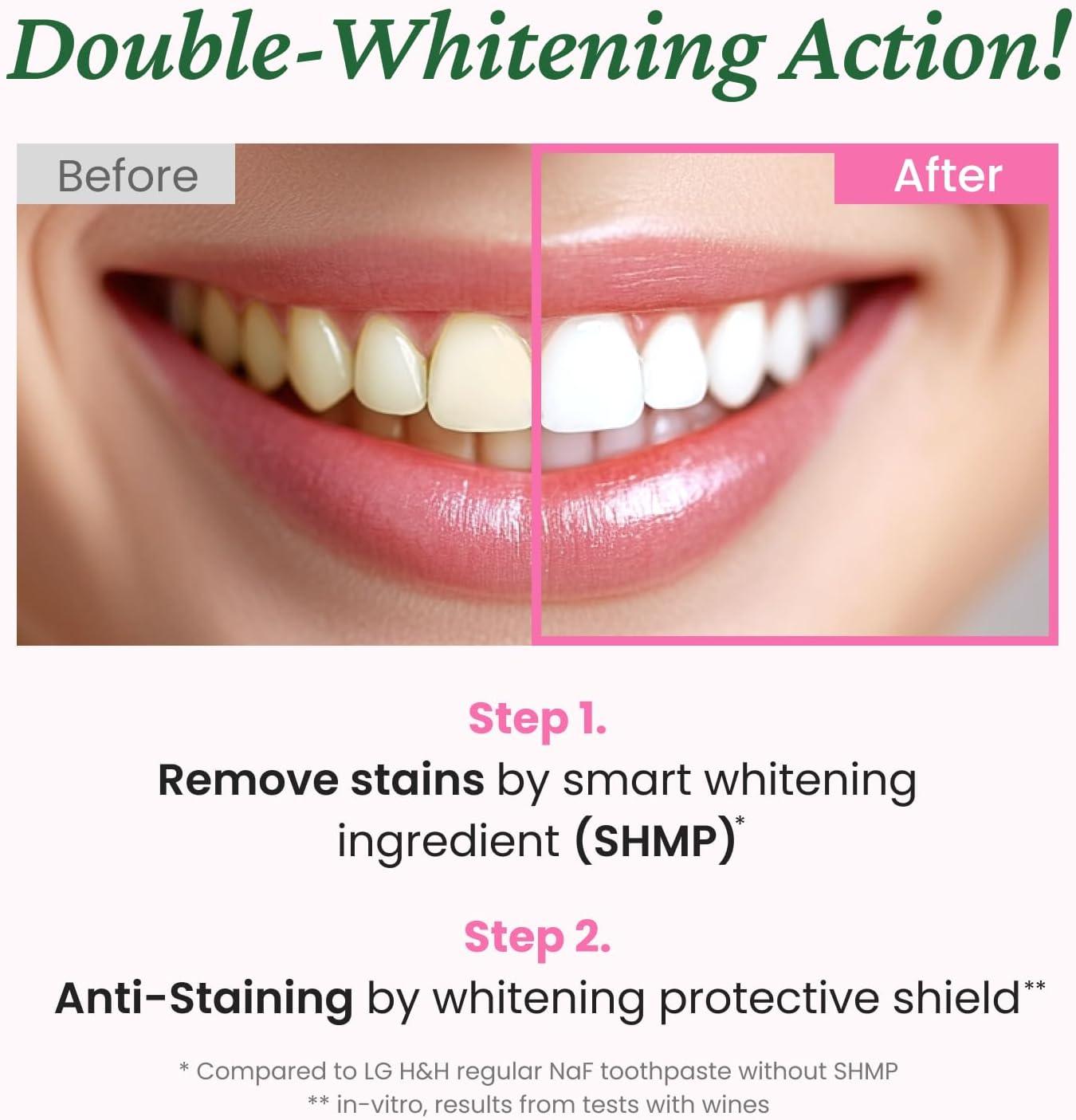 image:imageEUTHYMOL Whitening Toothpaste 37fl oz2 Pack of 2 Stain Removal in 2 Weeks LongLasting Freshness for Sensitive Gum amp Teeth Bad Breath Cavity Prevention Recyclable Aluminum TubePack of 1