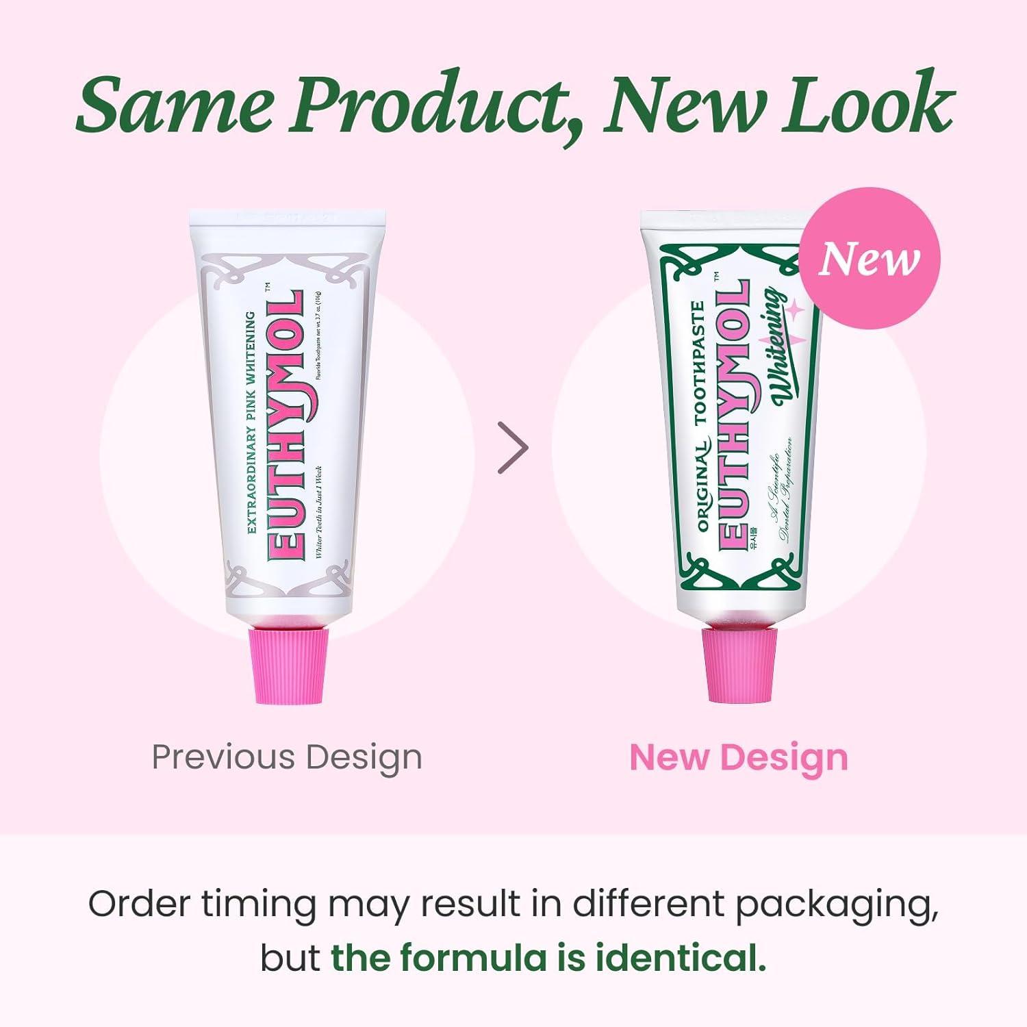 image:imageEUTHYMOL Whitening Toothpaste 37fl oz2 Pack of 2 Stain Removal in 2 Weeks LongLasting Freshness for Sensitive Gum amp Teeth Bad Breath Cavity Prevention Recyclable Aluminum TubePack of 1